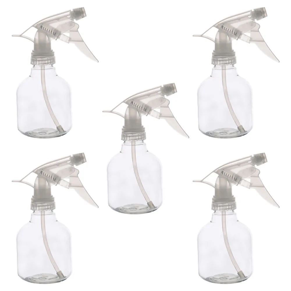 

5Pcs 250ml Empty Spray Bottles for Hair Cleaning Solutions Plants