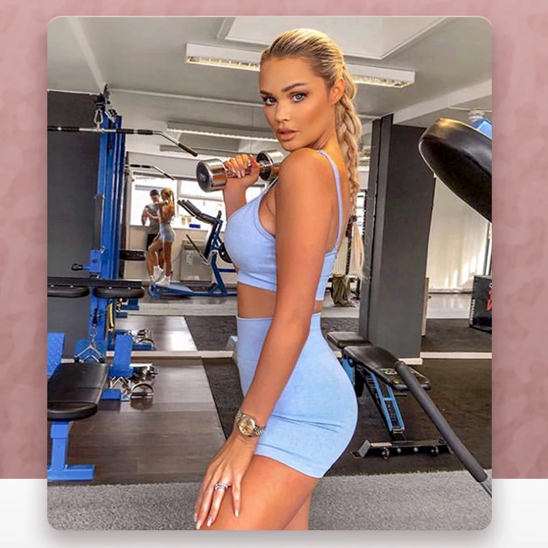 

Yoga Suit for Women New Quick-drying Yoga Vest Shorts Suit Sprots Running Seamless Fitness Bra Women Yoga Suit