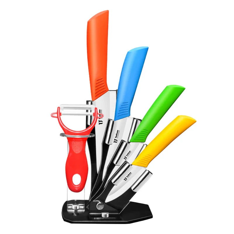 

Набор из 6 кухонных ножей с блоком, набор кухонных керамических ножей с ручкой, кухонные ножи, инструменты для готовки
