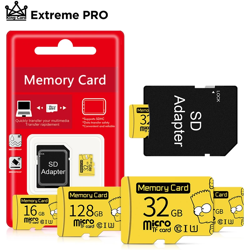 Карта памяти Micro SD класс 10 256 ГБ 128 64 32 16 8 Гб |