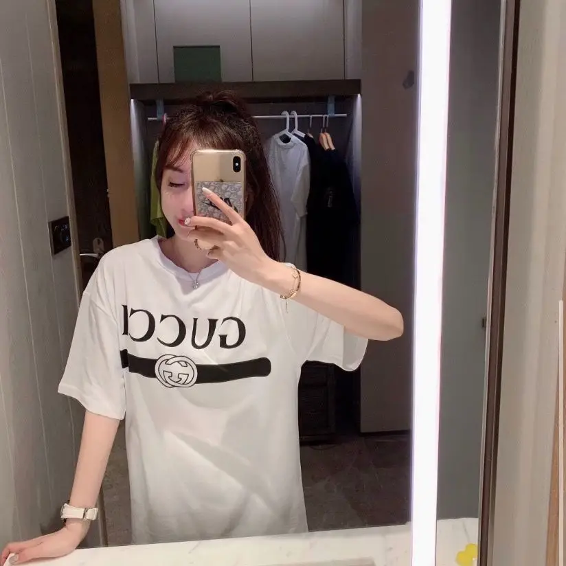 

5XL summer new women's Cotton Short Sleeve T-Shirt women's versatile summer new BF style Korean leisure short sleeve top