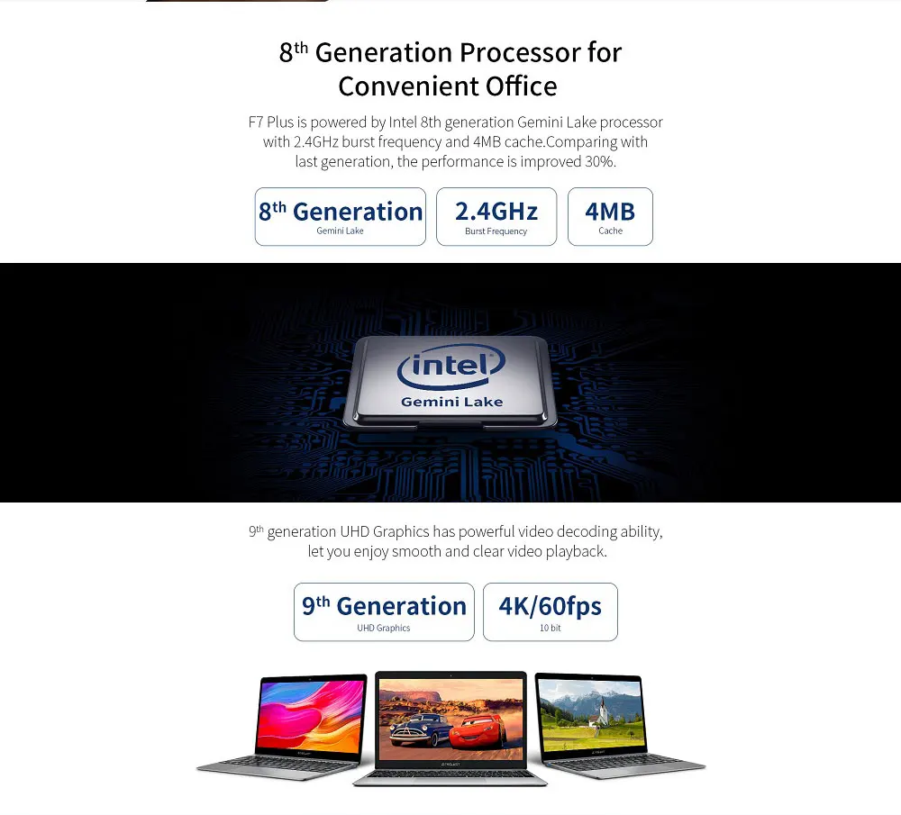 Teclast F7 Plus ноутбук 14,0 'Windows 10 Домашняя версия Intel Gemini Lake N4100 четырехъядерный 1,1 ГГц 8 Гб ОЗУ 256 ГБ SSD HDMI Ноутбуки