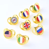national flag style unique baby nipple soothie dummy nipples newborn boy girl food grade silicone pacifier