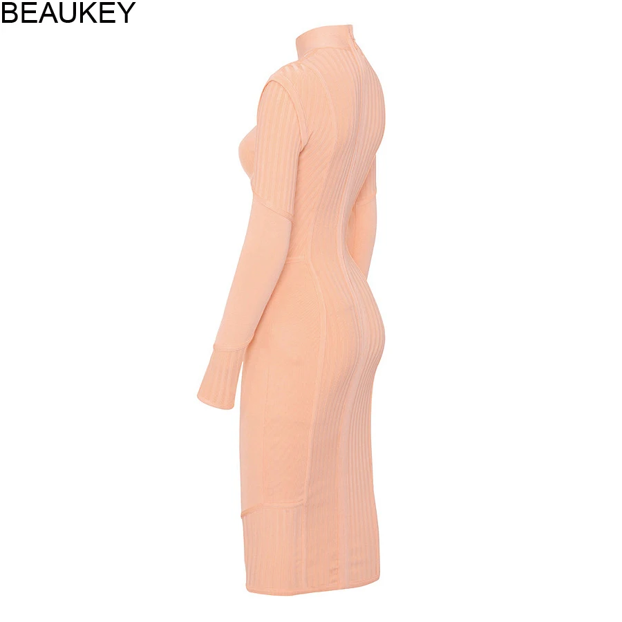 BEAUKEY 2019 новые весенние модные женские туфли длинный рукав Утягивающее бодикон