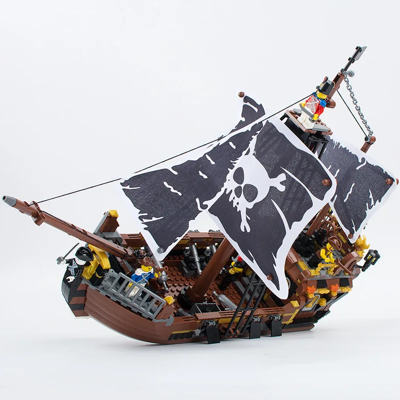 722 шт. пиратский комплект корабля модели строительные блоки большой размер
