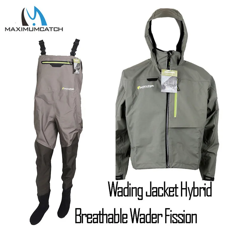 Combo 2 Maximumcatch Открытый чулок ножной светильник вес дышащий Fly Рыбалка Wader водонепроницаемый болотные брюки Рыбалка Wader куртка - Цвет: Combo 2