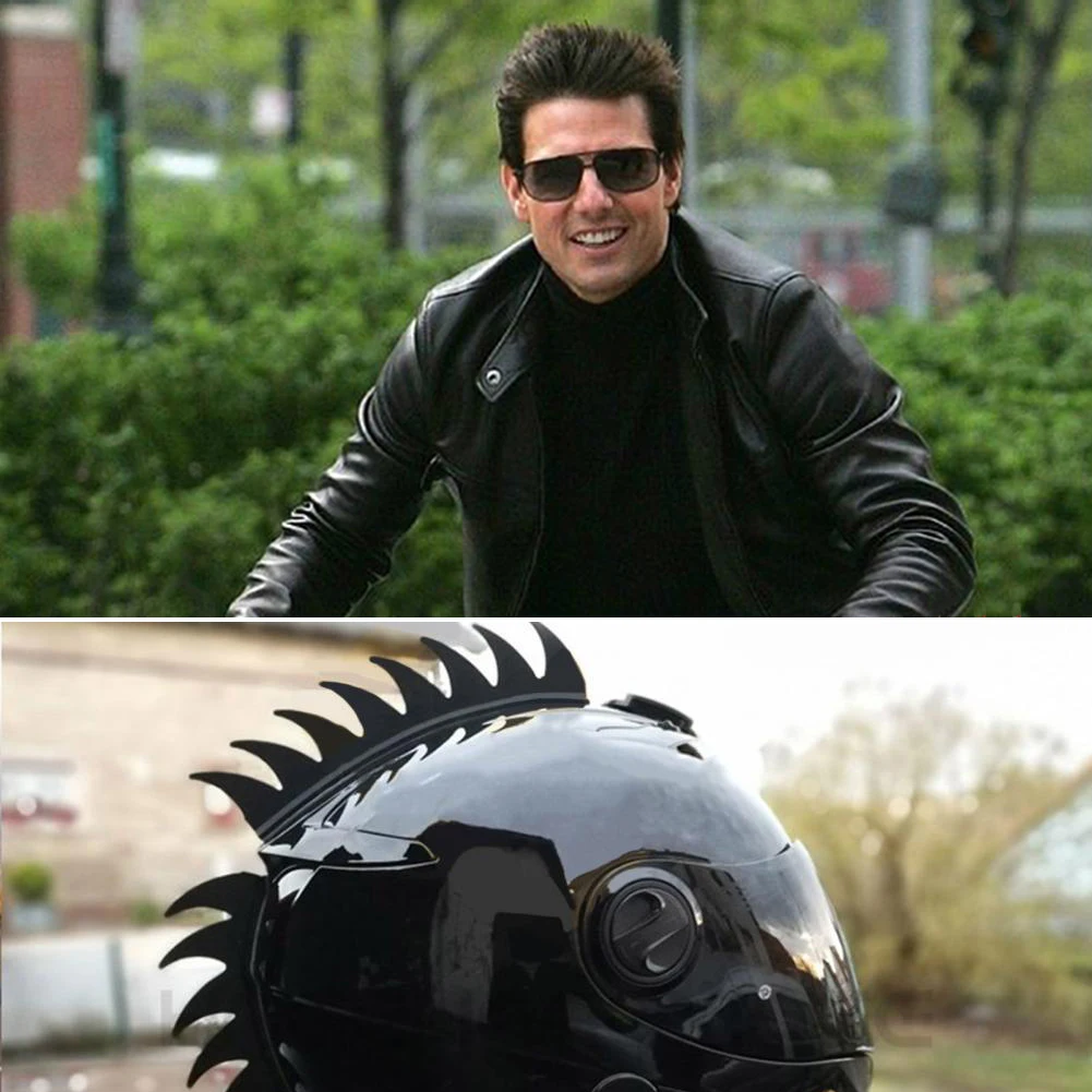 6 Цвета мотоциклетный шлем светоотражающие наклейки Байк Резиновая полоса шипы