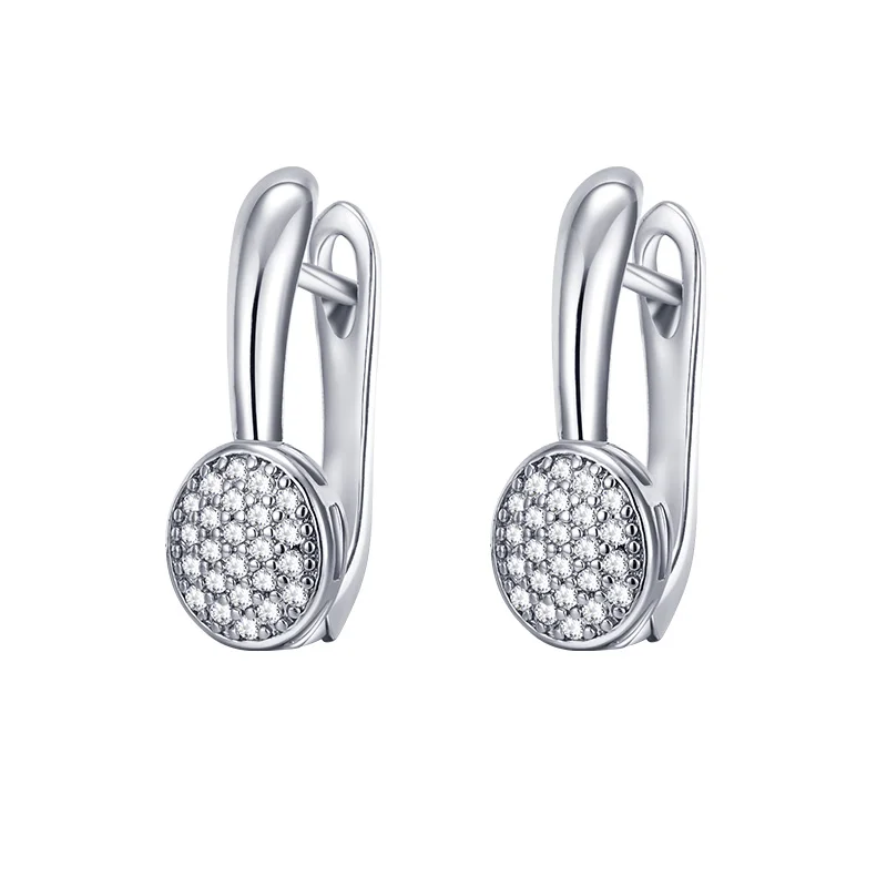 silver MAIKALE, простые серьги-гвоздики с циркониевым шаром, золото, серебро, кубический цирконий, очаровательные серьги, корейские серьги для женщин, модное ювелирное изделие, подарок - Окраска металла: silver