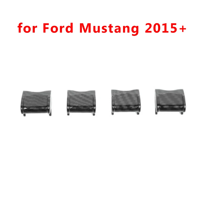 

Decor Button Cover For Ford Mustang 2015+ Switch Trim 4Pcs Car Durable