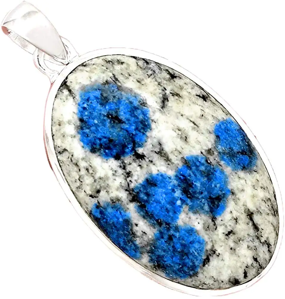 Genuine K2 Blue Pendant 925 Sterling Silver 42.3 mm AP6873 | Украшения и аксессуары