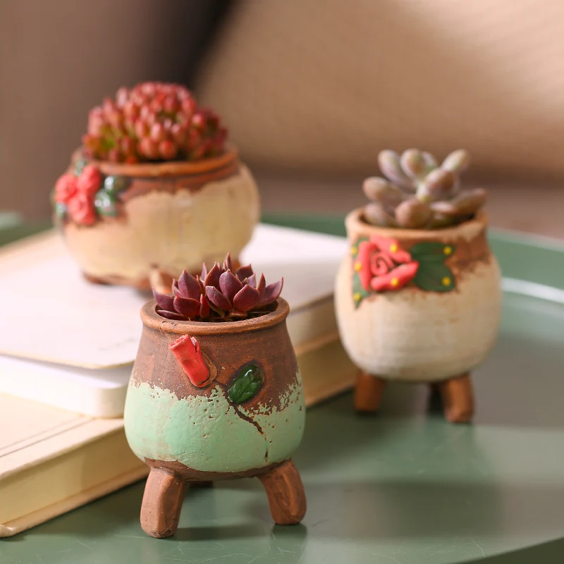 Индивидуальные креативные керамические аксессуары для украшения дома в горшке