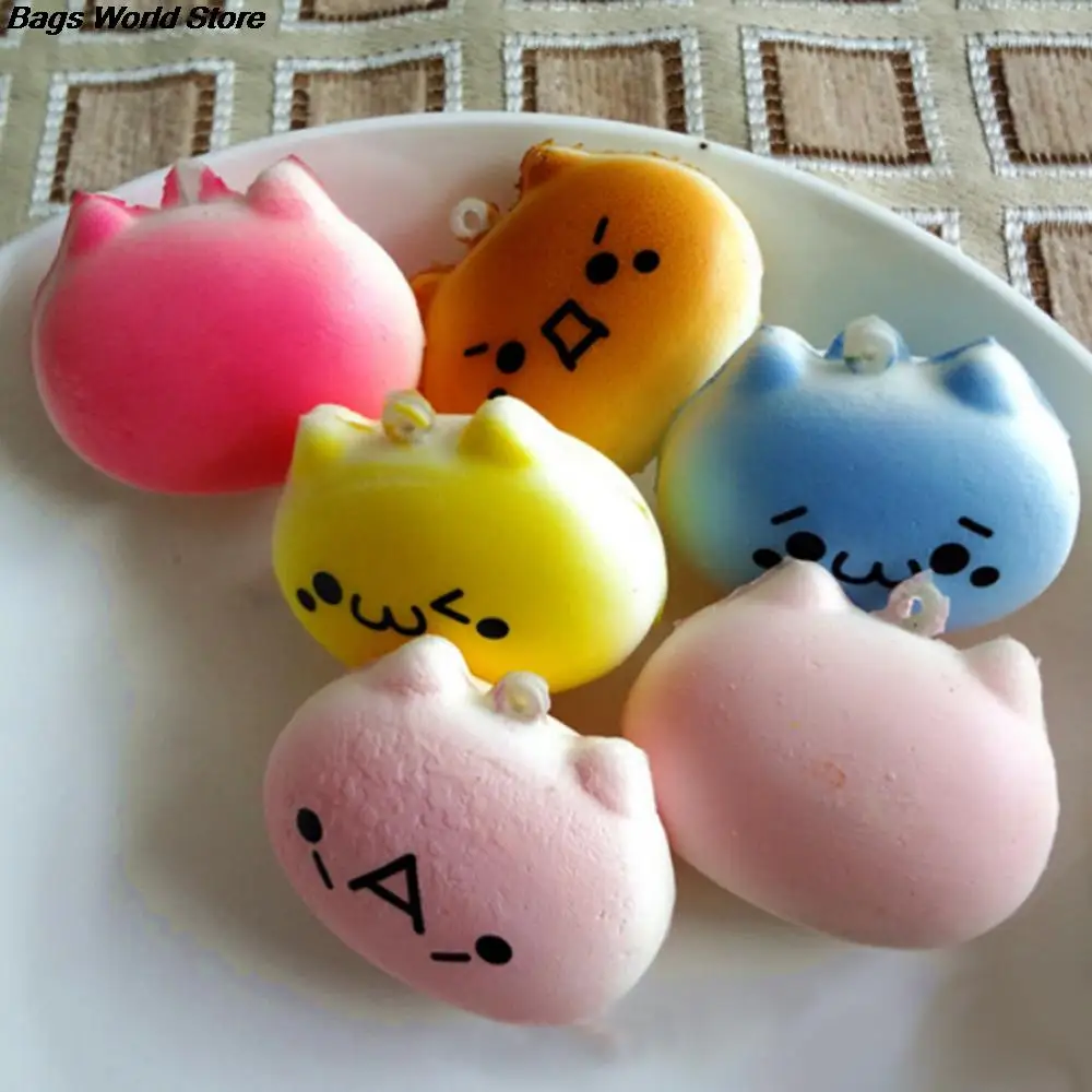 1 шт. сумка аксессуары для детей подарок игрушка Kawaii кошка хлеб Экспрессия
