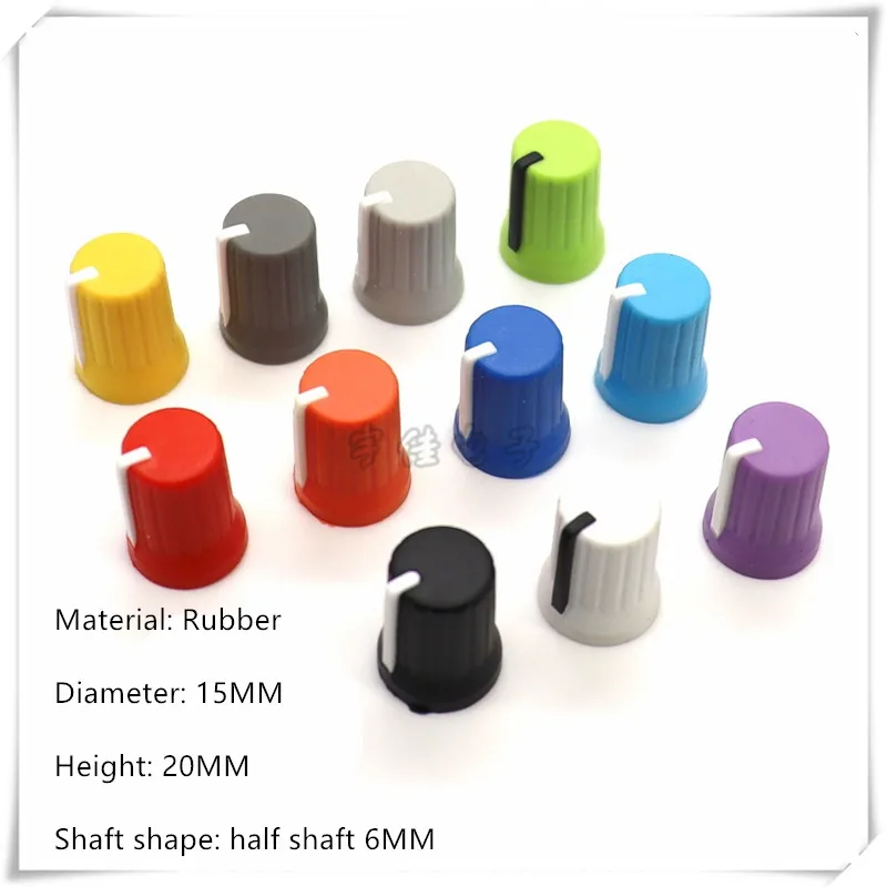 

5 Piece 15*20MM Half-axis Pioneer Mixer DJM750 800 850 900 2000 Mixer pioneerEQ Gain Rubber Knob