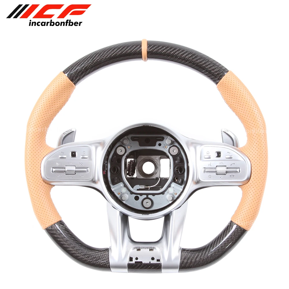 

Carbon Fiber Steering Wheel for Mercedes Benz C43 SLC43 GLC43 GT E53 CLS53 GT53 GLE53
