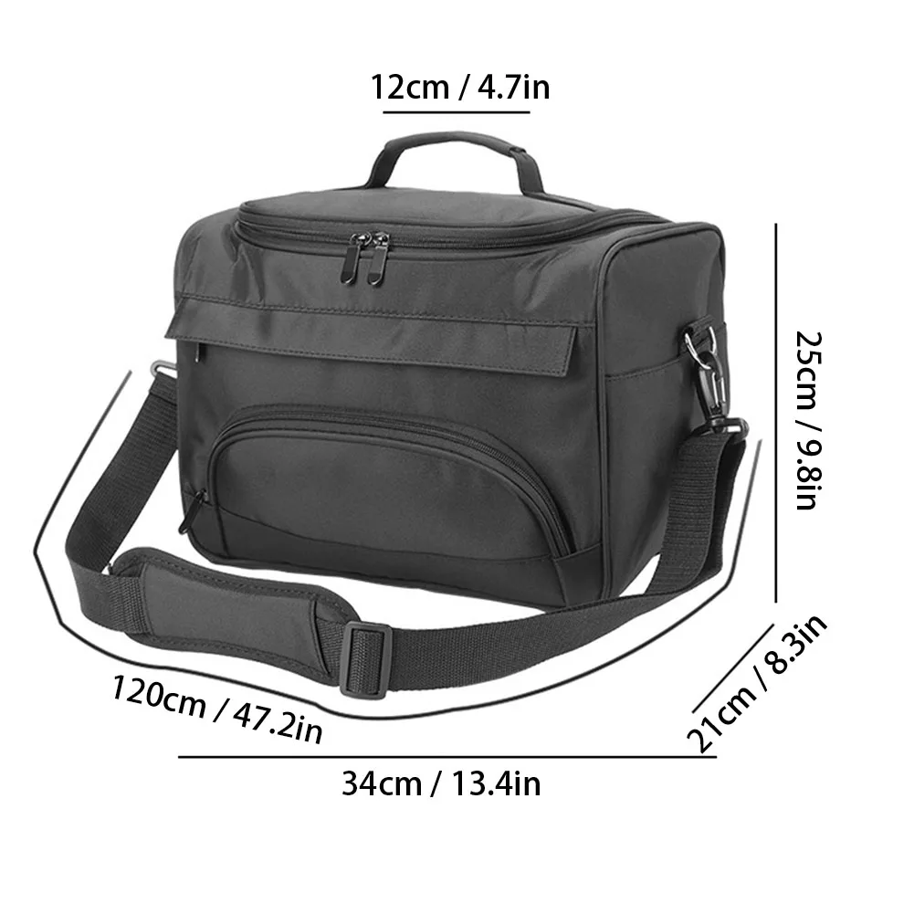 

Wig Accessories Portable Hairdressing Tool Storage Bag Scissors Comb Hair Clip Cosmetic Organizer Bag Black Barbershop