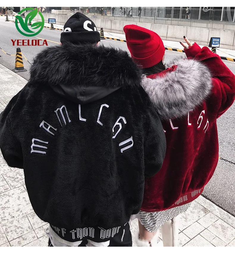 2019 прошитой подошве Теплые зимние плюшевые Тапочки меховой воротник куртка с