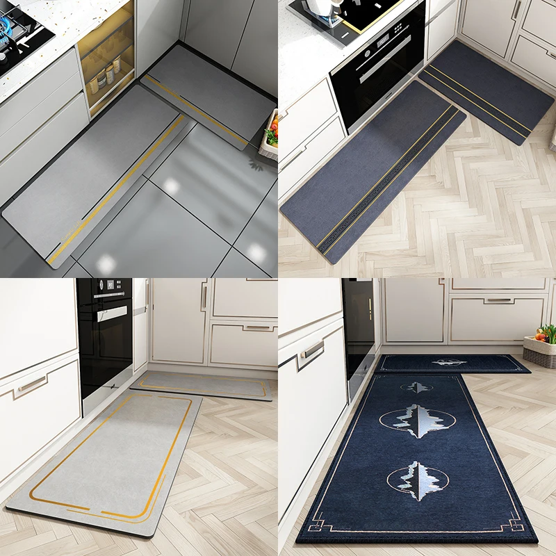 

2023 Anti-oil,Kitchen Mat for Floor Modern Bath Carpet Entrance Doormat Living Room Rugs for Bedroom Kitchen waterproof Carpets