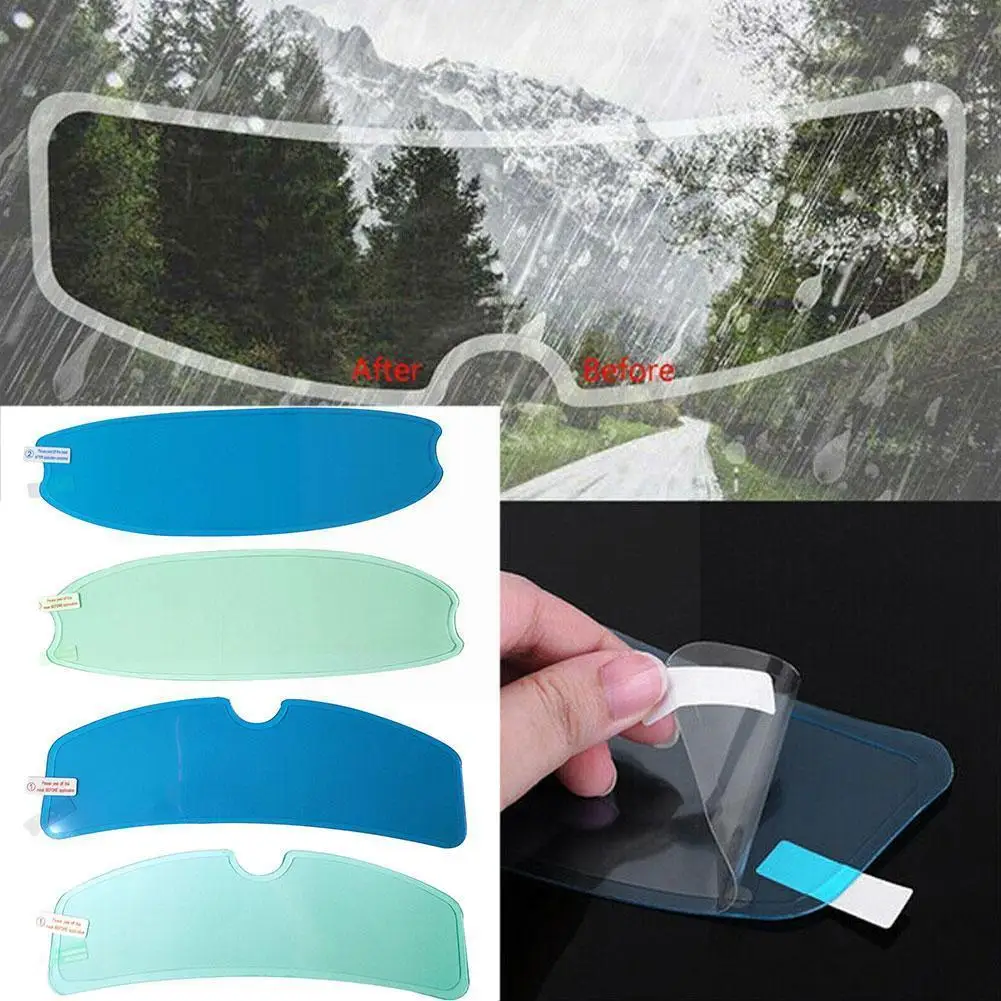 

1pc Clear Rainproof Anti-fog Film For Motorcycle Helmet Universal Helmet Patch Film Motorcycle Helmet Lens Fog Resistant Fi C2r9