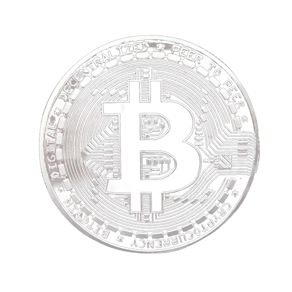 

1PCS Creative Souvenir Gold Plated Bitcoin Coin Collectible Great Gift Bit Coin Art Collection Physical Metal Commemorative Coin