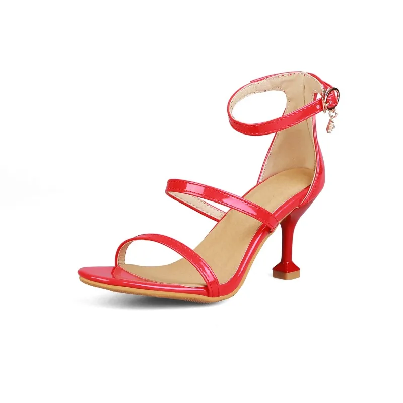 Сандалии женские на высоком каблуке босоножки с ремешком обувь надписью большой