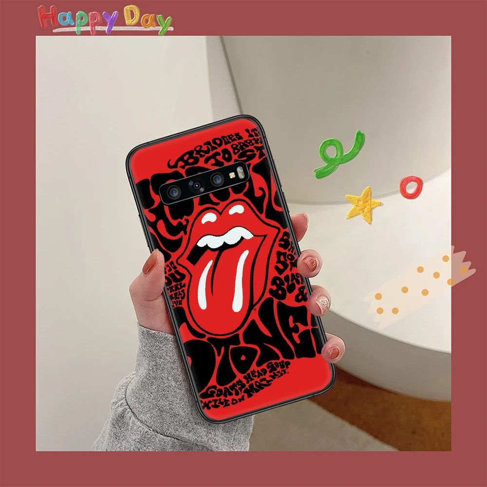 

Rolling Stones Rock Band Phone Case for Samsung Galaxy Note S 6 7 8 9 10 E 20 Ultra Edge Plus black Bumper Painting Shell Tpu