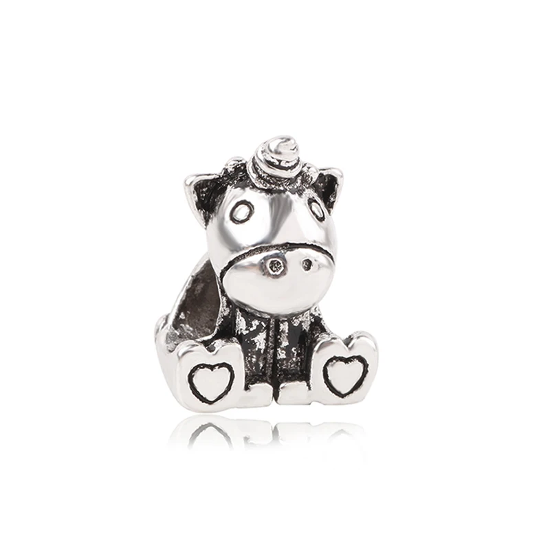 Boosbiy 2 шт Новые Модные посеребренные очаровательные брендовые Браслеты DIY милые