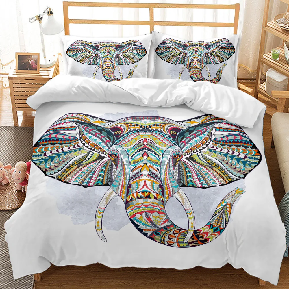 

Colorful Cartoon Animals Pattern 3D Print Comforter Bedding Set Queen Twin Single Size Duvet Cover Set Pillowcase Luxury Gifts