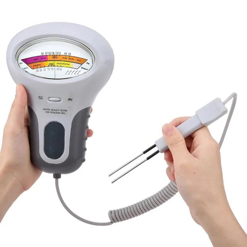 

2 In 1 PH Chlorine Meter Tester PC-101 PH Tester Chlorine Water Quality Testing Device Tools For Pool Aquarium Hydroponics