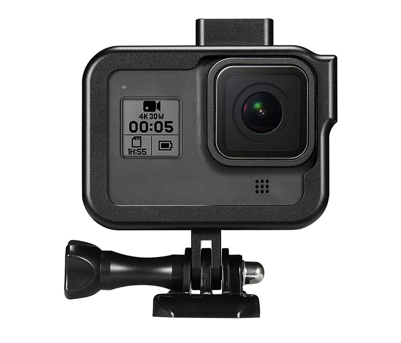 Защитный чехол Vlogging Cage для GoPro Hero 8 с черным креплением для микрофона Vlog Cage корпус Корпус рамка чехол для холодного башмака
