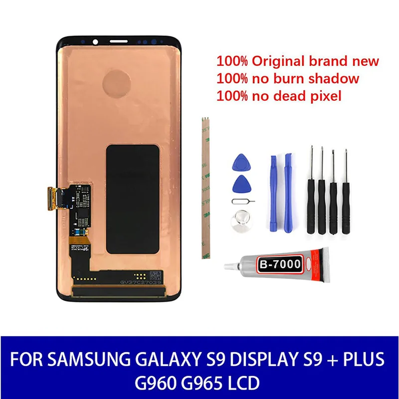 Оригинальный супер Amoled для samsung Galaxy S9 дисплей + Plus G960 G965 ЖК с сенсорным экраном