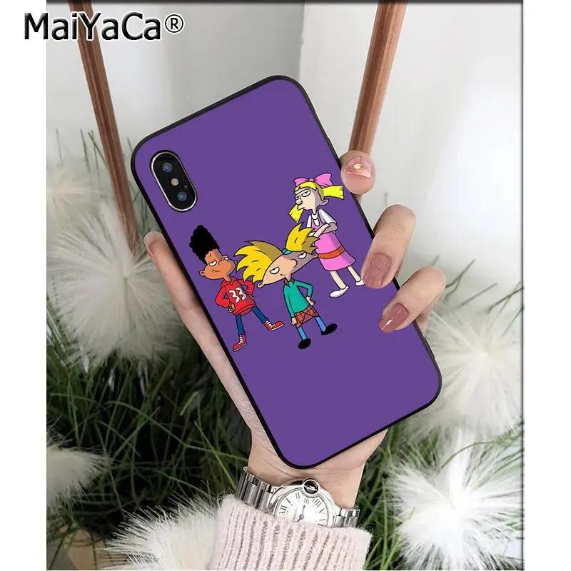 Мягкий чехол MaiYaCa Hey Arnold из ТПУ высокого качества для Apple iPhone 8 7 6 6S Plus X XS MAX 5 5S SE XR 11