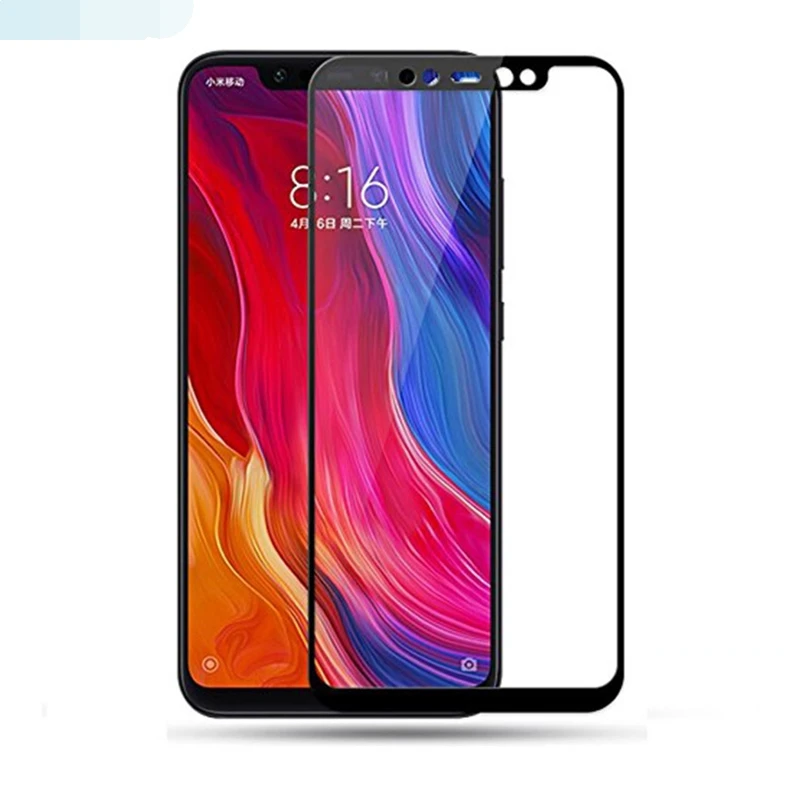 

2PCS For Xiaomi Mi 8 6.21" Screen Protector Full Cover Tempered Glass Protective 9H 2.5D Film For Xiaomi Xiaomi Mi8