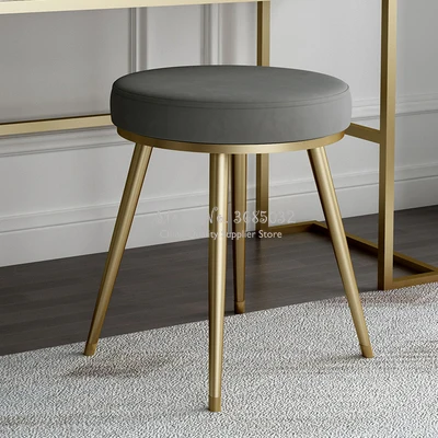 Nordic Dressing Table Stool Simple Modern Net Red Ins Makeup Chair Iron Bedroom |