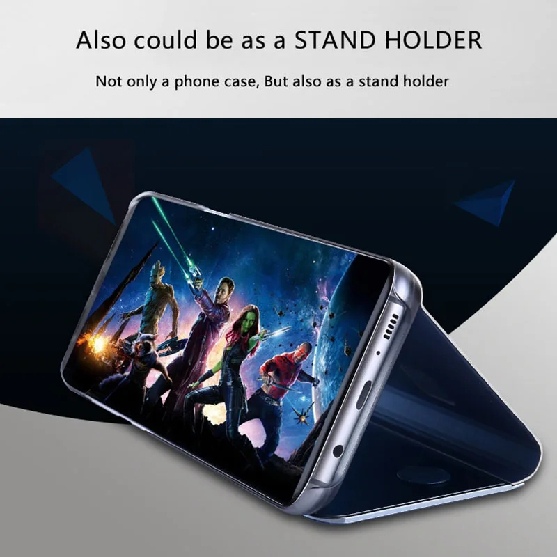 P умный зеркальный чехол прозрачный смарт-чехол с откидной крышкой для huawei Smart Plus