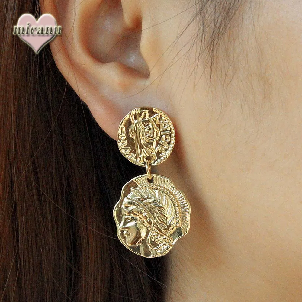 Серьги Аро круги минималистичные Ретро Подвески Висячие дизайнерские серьги для