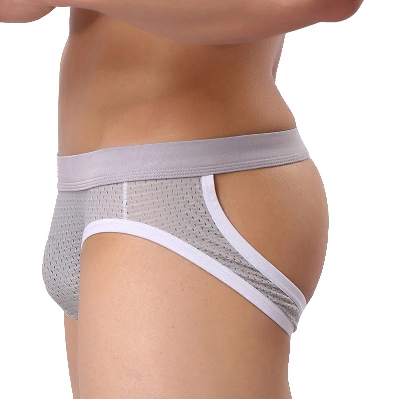 Мужские трусы джоки с дырками желтые слипы Тонги и G стринги Т образное нижнее