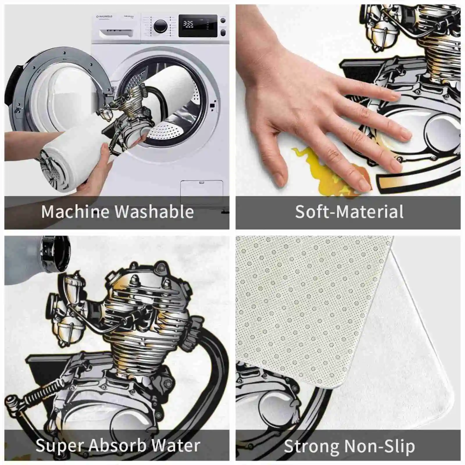 Мотоцикл лжец Чоппер Американский Классический Забавный мотоцикл 12 3D мягкий