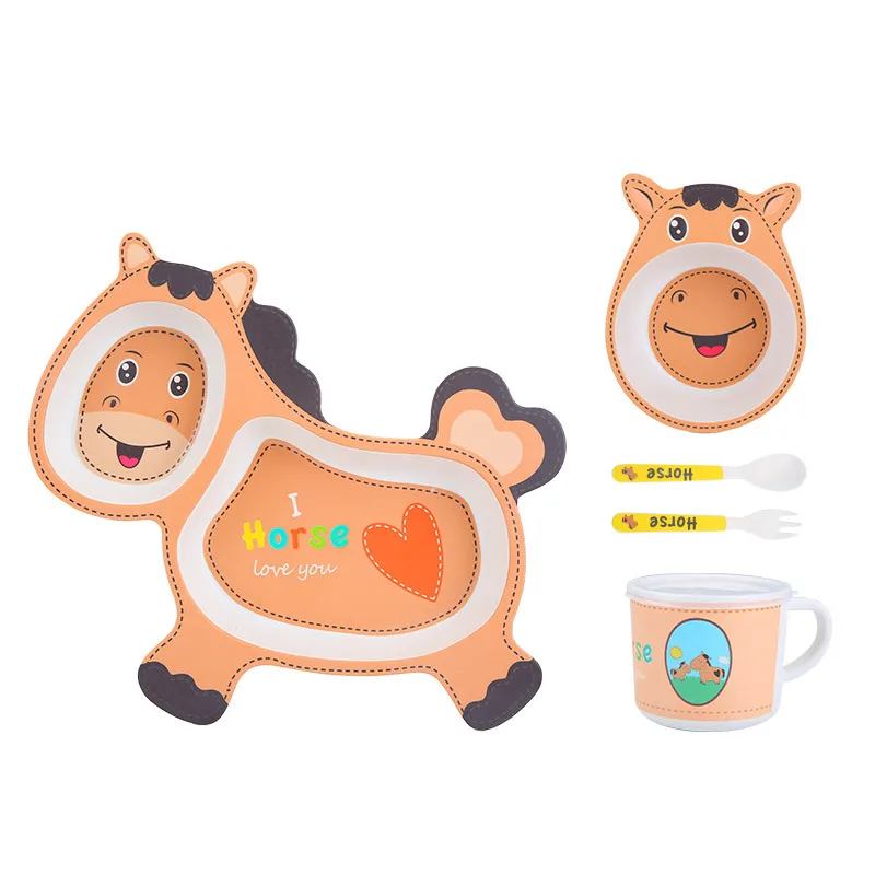 5 шт./компл. креативный набор детские столовые приборы доска Детская