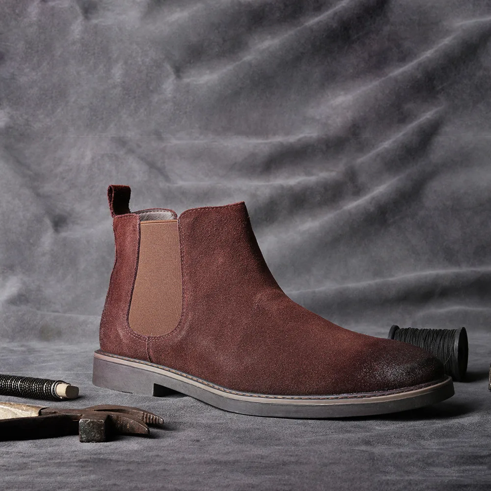 

chelsea boots men 2021 comfortable brand genuine leather boots999