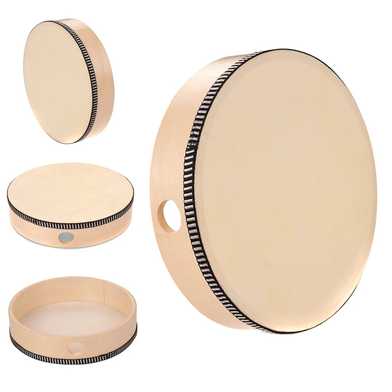 Новый деревянный ручной барабан Дети ударная игрушка деревянная рама для детей