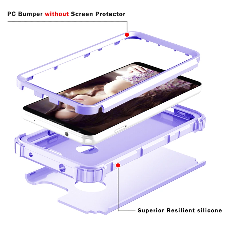 3 в 1 силиконовый PC чехол для телефона для Google Pixel3 3A безопасный Противоударная задняя крышка чехол для Google Pixel 3A XL Полный Защитный чехол