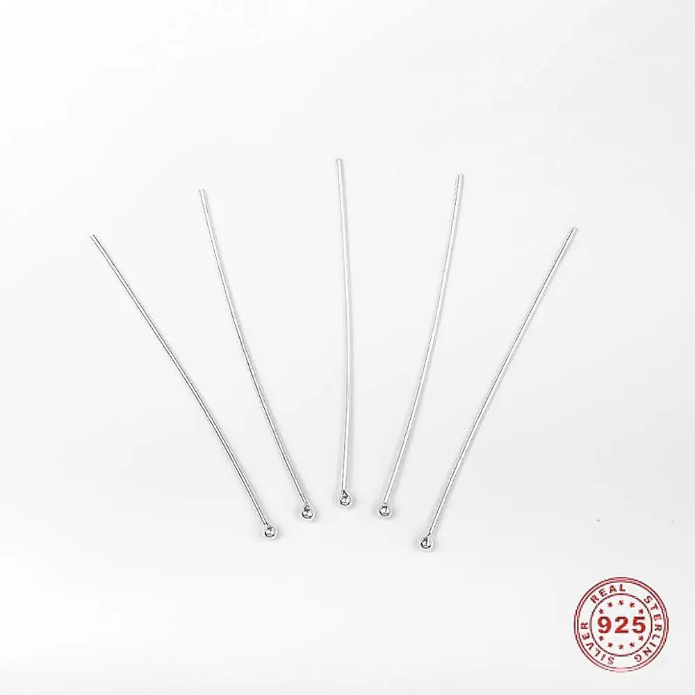 Doreen Box Стерлинговое Серебро 925 пробы шариковая головка шпильки серебряные DIY