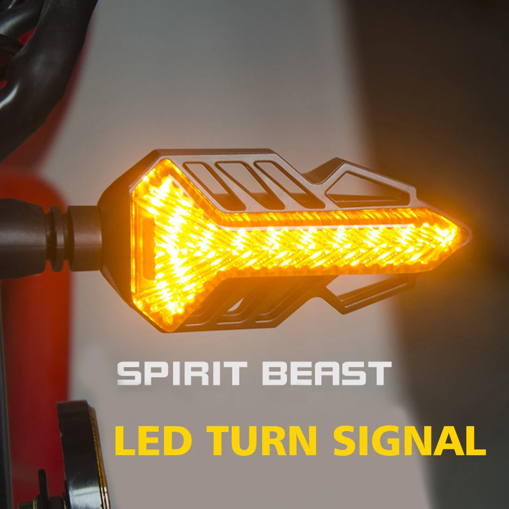 Светодиодные поворотники SPIRIT BEAST для мотоциклов Jawa Harley Scrambler Softail Kawasaki Suzuki Yamaha Honda X