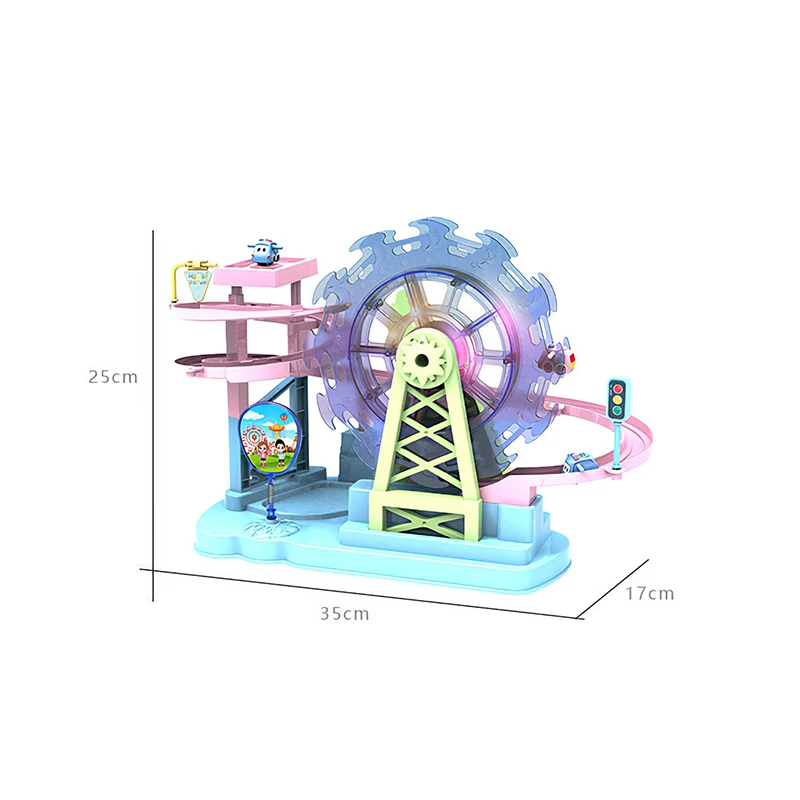 

Electric Track Slide Toys Children's Ferris Wheel Toys Amusement Park Ferris Wheel Car Adventure Toys with Sound And Light Gift