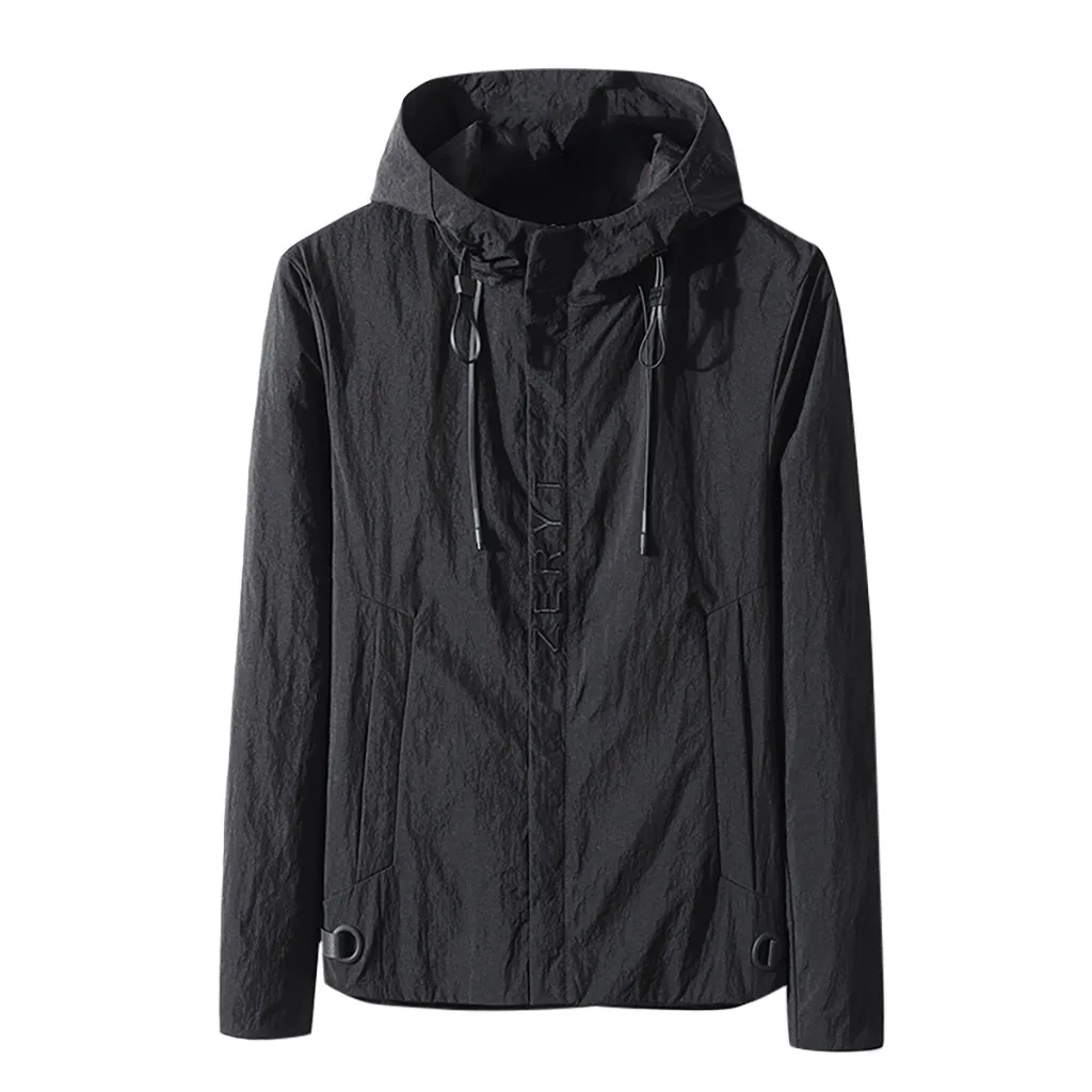 SAGACE 2020 осеннее Новое модное мужское пальто ветровка тонкое с капюшоном