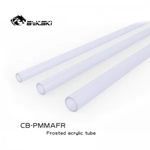 

Bykski CB-PMMAFR water cooling acrylic frosted hard tube OD 12mm/14mm/16mm 50cm transparent hard pipe
