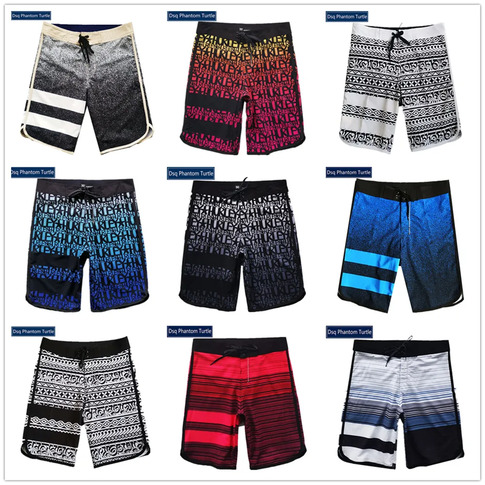 

2021 Wholesale Retail Adults Swimshort Brand Dsq Phantom Turtle Beach Boardshorts Men Spandex Elastic Swimwear 100% Quick Dry
