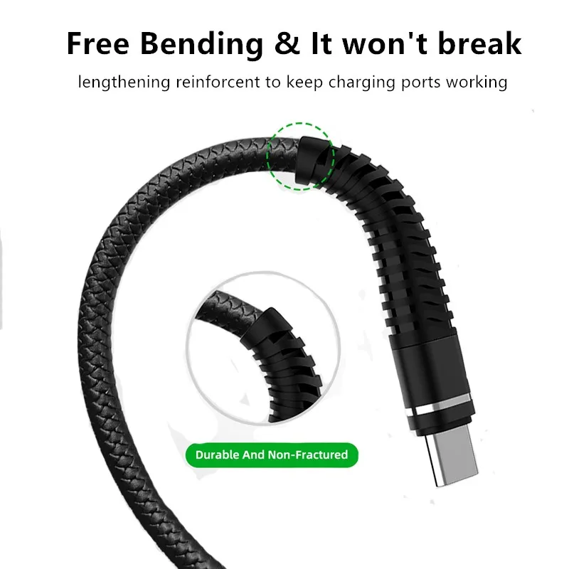 Весна Micro USB кабель для iPhone samsung Быстрая зарядка данных провод Шнур зарядное устройство usb type C 1,2 m выдвижной для мобильного телефона Кабели