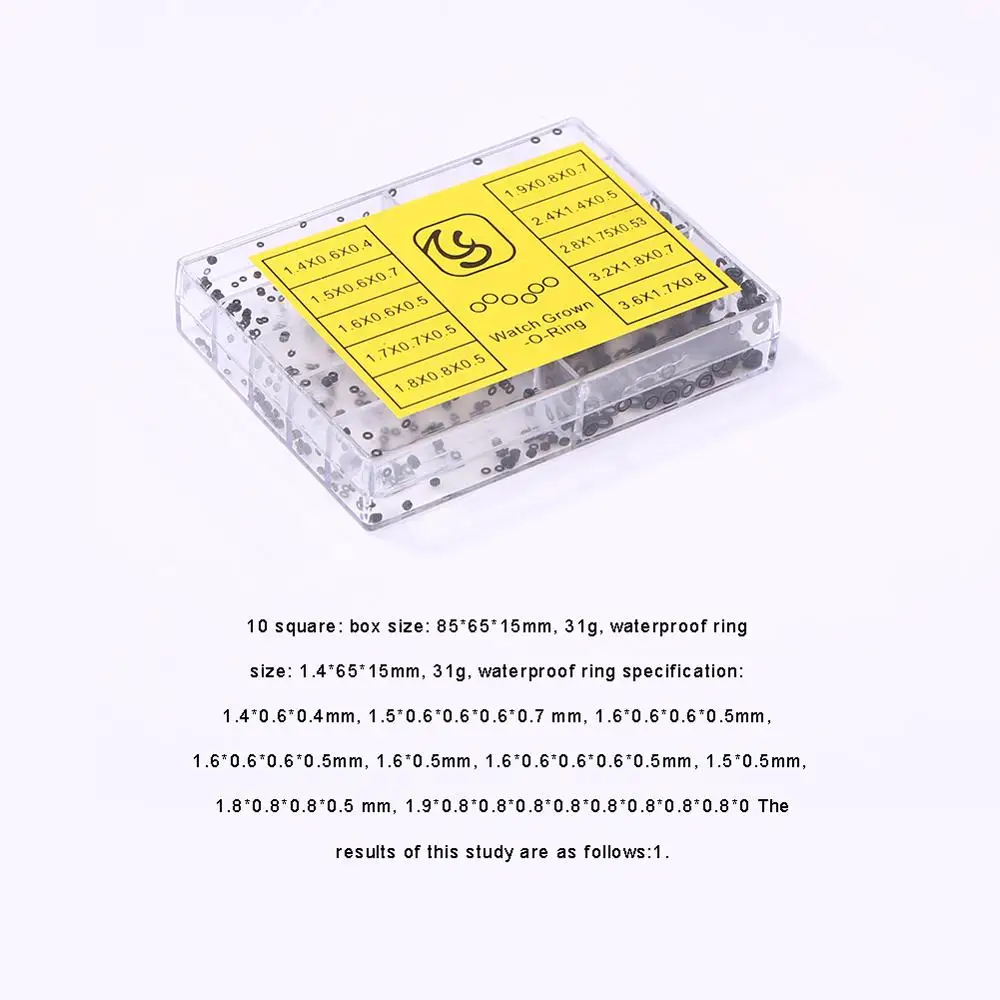 

500 pcs/box NBR Seal Ring Kit Nitrile Rubber NBR O-Ring Gasket Sealing Ring O Rings Rubber Kit Set