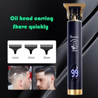 lcd toutliner clippers trimmer for men electric razor one blade professional hair cutting machines barbershop haircut face razor